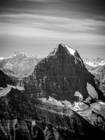 The very impressive Mount Whitetail with the Bugaboos in the far distance.