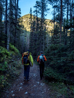 At least the trail allows for good conversation which dulls the pain.