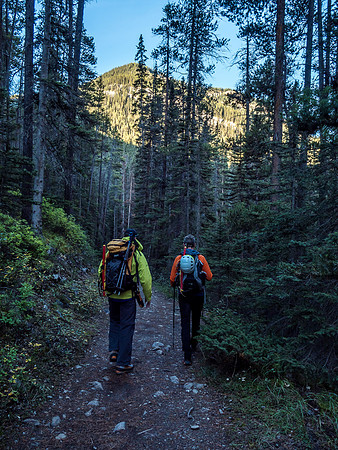 At least the trail allows for good conversation which dulls the pain.