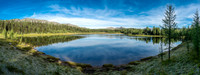 We followed the trail past this pond (L) before trying to shortcut towards The Ramparts and The Monarch.