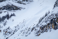Views back to the north Whymper ski route.