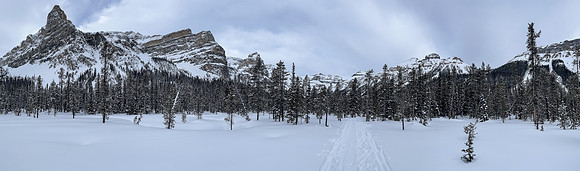 Whymper rises over Chickadee Valley.