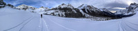 Skiing to the back of Chickadee Valley.
