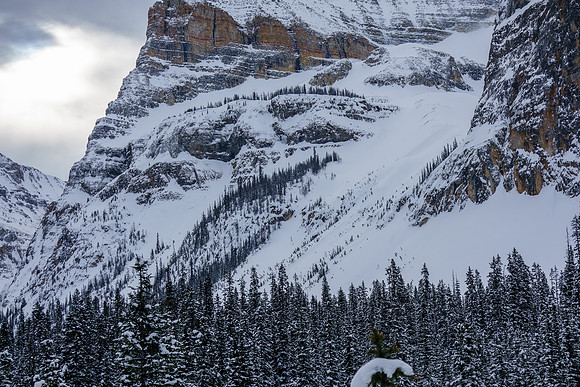 Views back to the north Whymper ski route.