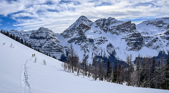 Traversing south slide paths to the main one we used.