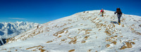Scrambling to the summit of Chapel Peak.