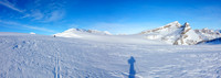 Skiing across the eastern section of the Wapta Icefield.