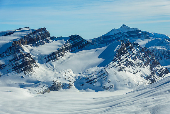 Mount Balfour at distant right past Mount Gordon.