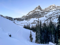 The by-pass hill at the back of the lake.