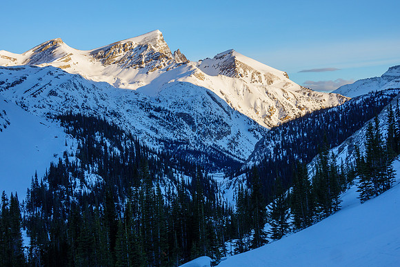 Views back to Mount Jimmy Simpson.