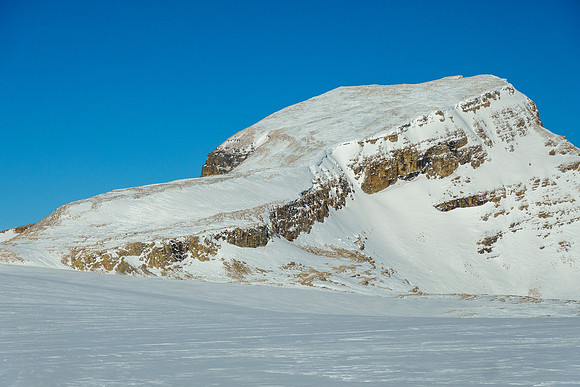 Mount Thompson looking very threadbare.