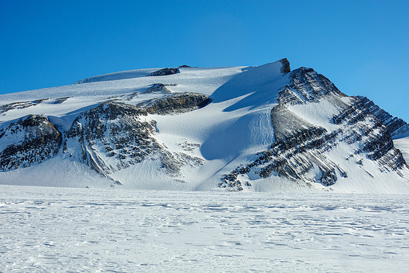 Mount Gordon with a nice ski line down its NW end.