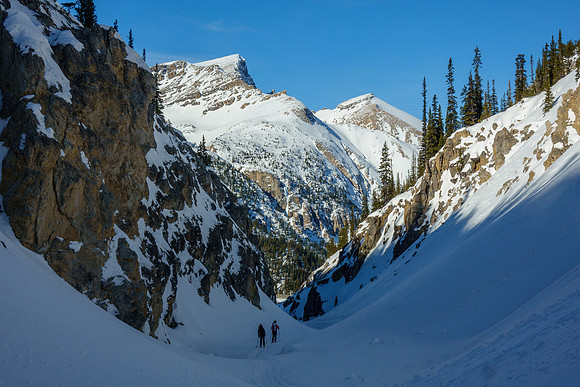 Exiting the canyon.