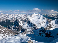 Looking over our ascent route at Mount Coleman which I scrambled with Eric back in 2009.