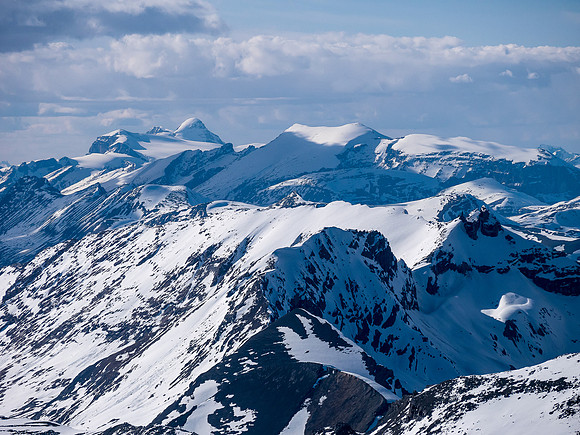 Mounts Warren and Brazeau (L) are 11,000ers that I climbed with Ben in 2015.