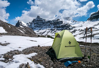 A great place to call home for a night! Looking over the pass to Coleman and Coleman NE2 from our bivy.