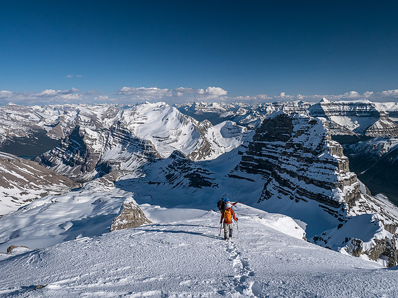 As evening settles in, we leave the summit.