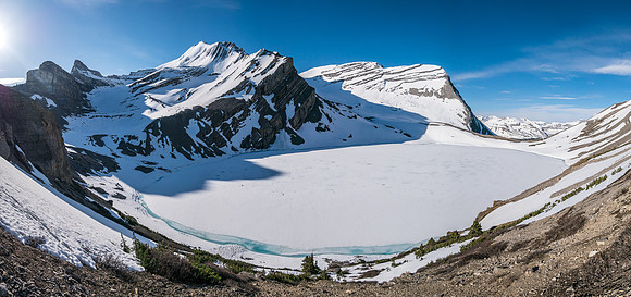 A lovely panorama of Coleman Lake.