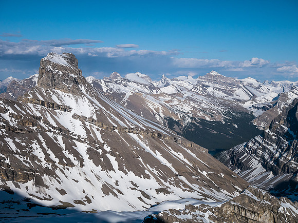 Tuft Peak looks fierce from this angle.