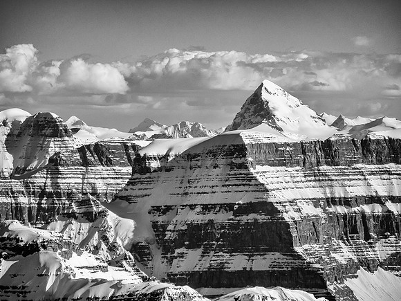 Mount Forbes is a very gorgeous peak and also very high - the highest summit in Banff National Park at 11,852'.