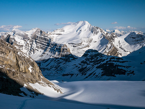 Nice shadows on the Huntington Glacier.