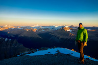Vern on the summit of Mount Amery.