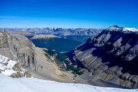Looking into the Amery Creek valley from the traverse to Monchy. Mount Amery on the right.