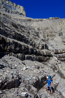 The scrambling was fun on the ascent but got old fast on descent. Each one of these cliff bands is just high enough to be a PITA while trying to descend safely.