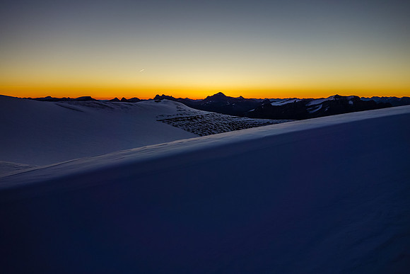 Looking east from the col.