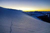 Looking back over our approach tracks.