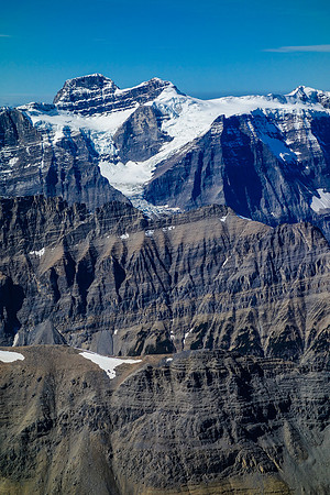 Alexandra and her impressive glacier - apparently it is possible to climb from this side, via the obvious ramp (huge crevasses!)