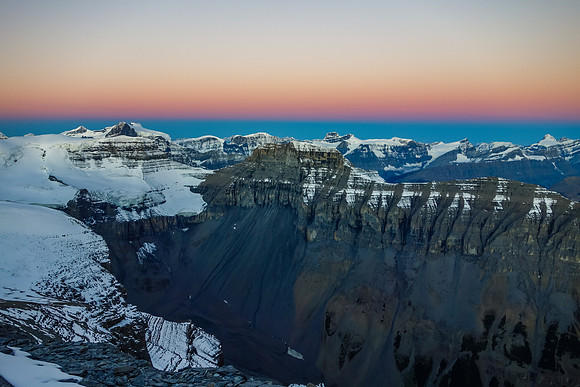 Predawn over Willerval towards the Lyells and Bryce.