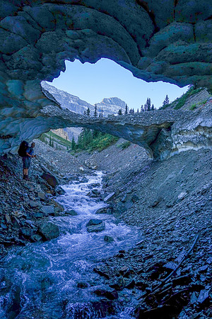 Snow tunnels along SE Amery Creek.