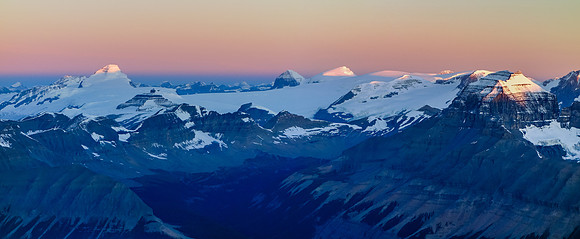 Mount Columbia, North Twin and Saskatchewan.