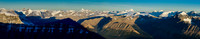 The sun is now officially up and if you expand this pano you will count a TON of 11,000ers!