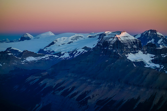 Mount Saskatchewan at sunrise.