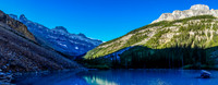 The small lake near the approach bivy site. And outlier of Amery on upper right.