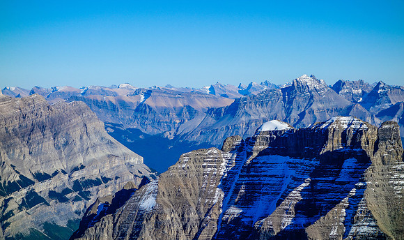 Corona Ridge at left in the distance, Murchison at right.