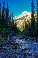 Sometimes we got little breaks were we could walk alongside the creek.