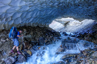 Snow tunnels along SE Amery Creek.