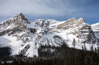 Gorgeous views south from the lower avy slope, looking towards Mount Whymper.