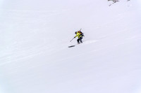 Excellent dust on crust skiing!