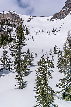 Looking up at another possible ski slope.