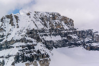 Chimney Peak looms over the col that is used for the Chick-a-Boom traverse that gets skiers between the Chickadee and Boom Lake valleys.