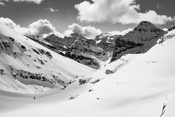 Lots of avalanche terrain in this bowl!