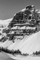 Ferenc skis up behind me - looking pretty darn small in this terrain!