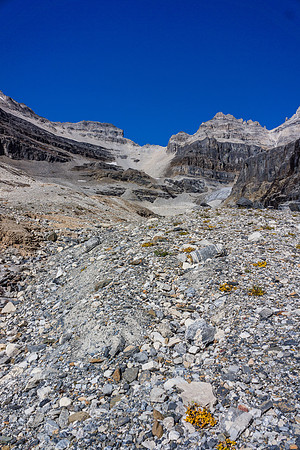 Loose slopes to the Sturdee Glacier.