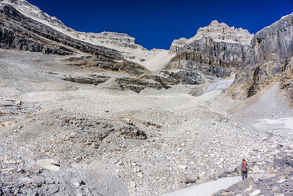 Loose slopes to the Sturdee Glacier.
