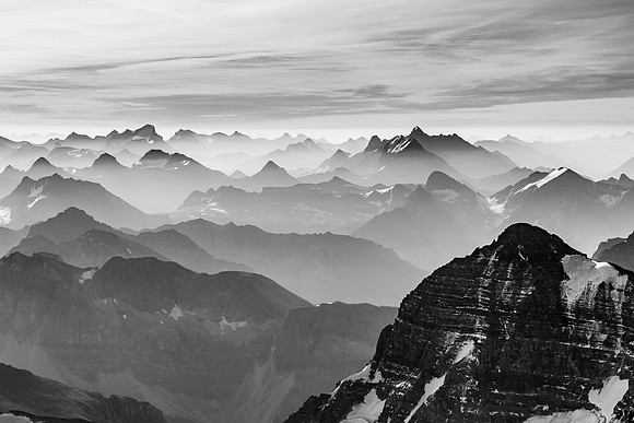 Views over Mount Eon include Joffre and King George.
