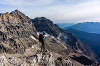 Descending the neverending SW face.